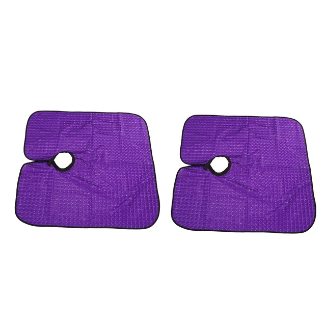 2pcs Hairdressing Cape Multipurpose Adjustable PU Waterproof Breathable Hair Zz1