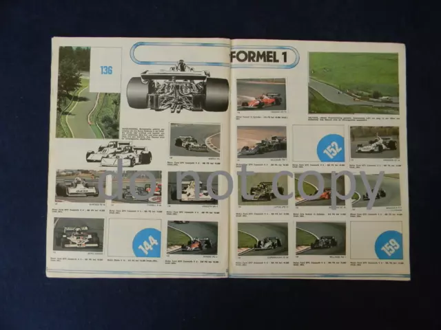 1977 Americana no Panini Aufkleber Lauda Hunt Andretti Fittipaldi Ickx Peterson 2