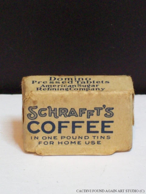 Vintage Schrafft's Restaurant New York Advertising Sugar Cube Coffee in Tins NYC