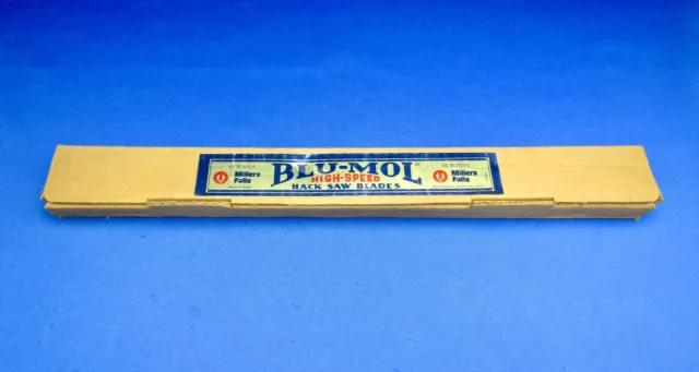 BLU-MOL VTG No.4410M HACKSAW BLADES 14"x1"X.050-10T Made In USA UNUSED COND.#4