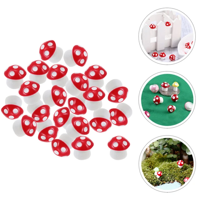 40pcs Simulation Miniatur Pilz Garten Terrasse Rasen Mikroharz Ornamente