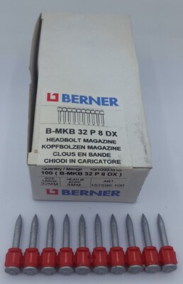 L1 Berner magazinierte kopfbolzen B-MKB 62 p 8 DX 8x62 mm 157604-1000 