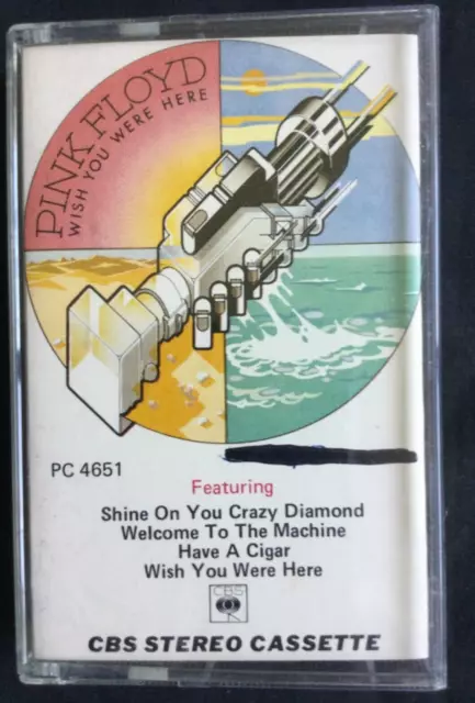 Pink Floyd Wish You Were Here Cassette Tape 1975