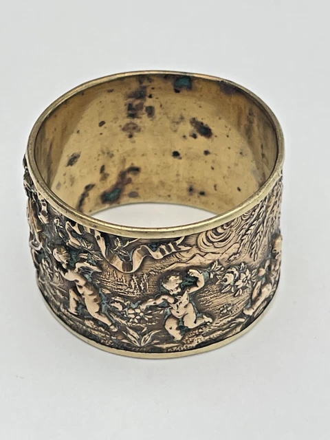 ANCIEN CADRE À poser en laiton frise de laurier et nœud Louis XVI EUR 22,00 - PicClick FR
