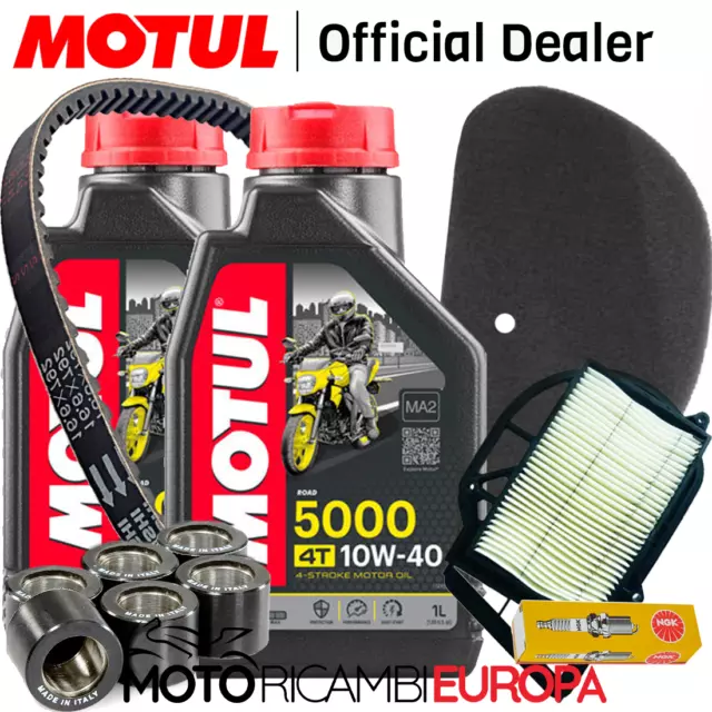 Kit Tagliando Completo Yamaha Majesty 250 2000-2003 Olio Cinghia Rulli Candela