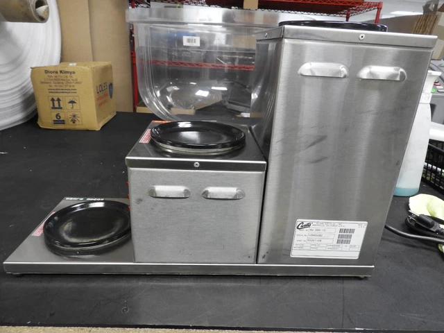 Wilbur Curtis Coffee Decanter Restaurant Warmer 3 Station Step-Up AW-3SR-10
