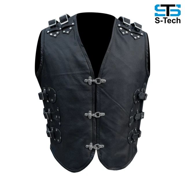 Veste Moto En Cuir Pour Homme Stechmoto ST 1180 - Style Café Racer Vintage - Neuf Avec étiquettes
