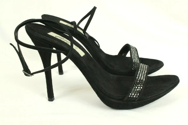 Claudio Milano Femmes Chaussures Daim Cristal Taille 35 Italie