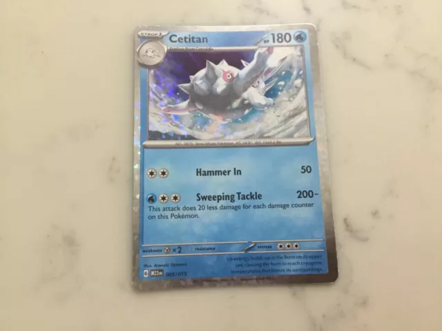 Pokemon Card - Cetitan- 005/015 - McDonalds 2023 Promo Holo Pack