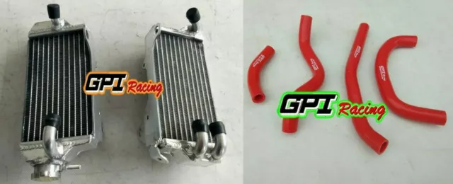 Aluminum Radiator +RED HOSE for Honda CRF250R CRF 250 R 2018 2019 2020 18 19