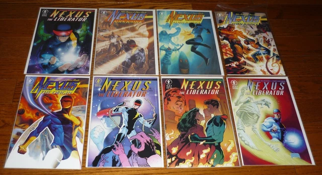 Lot of 8 Nexus comics: The Liberator 1-4 Alien Justice 1- 4 + Dark Horse Comics