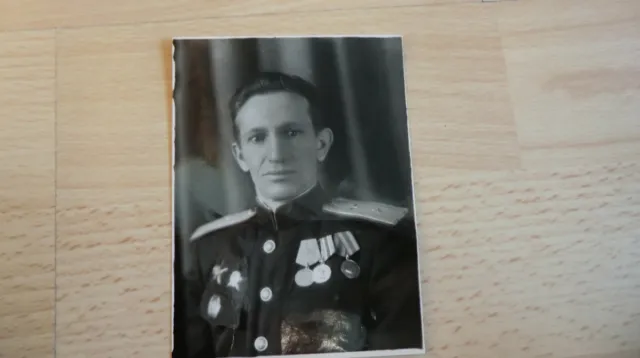 Foto Portrait Russische Offizier 100% Original UDSSR  Nr-8