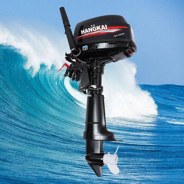 HANGKAI 2Temp 6CV Moteur Hors-bord Moteur de Bateau de pêche Avec Eau Froide Sys