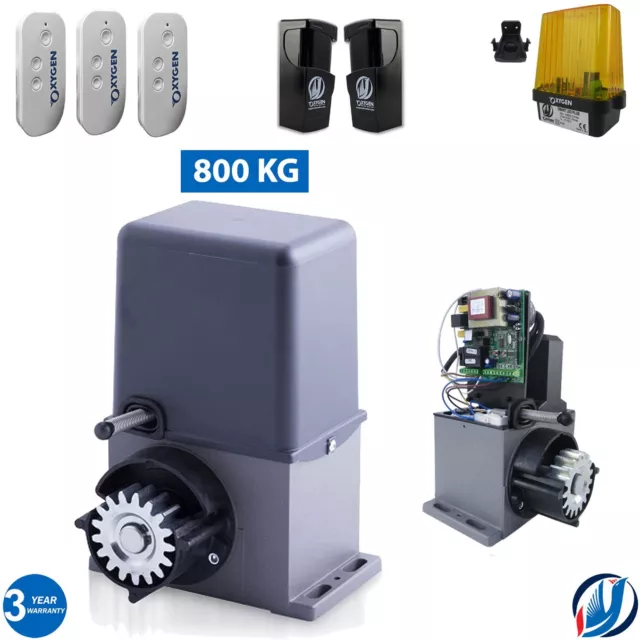 Kit Complet Automatisme Moteur Motorisation Portail Coulissant 800Kg