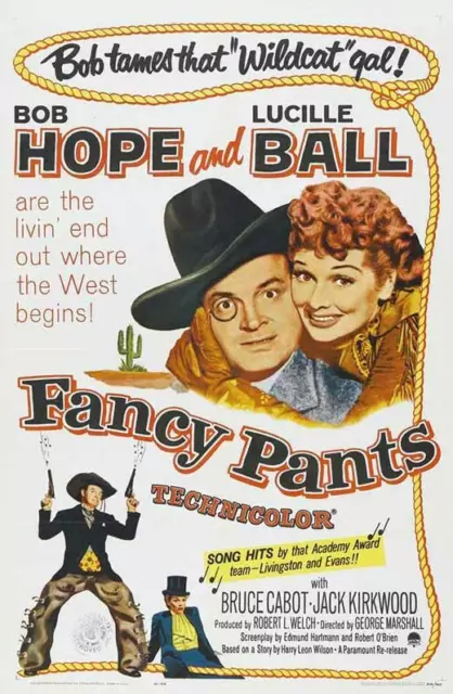 FANCY PANTS Movie POSTER 27 x 40 Bob Hope, Lucille Ball, Bruce Cabot, A