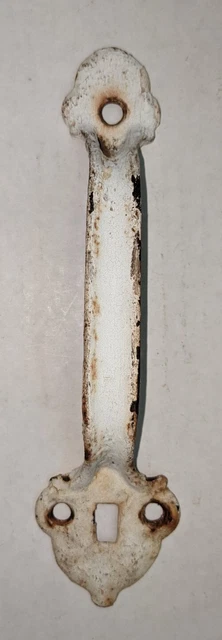 PRIMITIVE Rustic ANTIQUE Vintage CAST IRON DOOR HANDLE Pull BARN Old SHED GATE