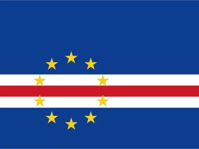 Ontrada Blechschild 20x30cm gewölbt Kap Verde Flag of Cape Verde Schild