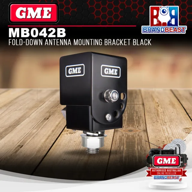 GME MB042B Fold-down Antenna Mounting Bracket (Black)