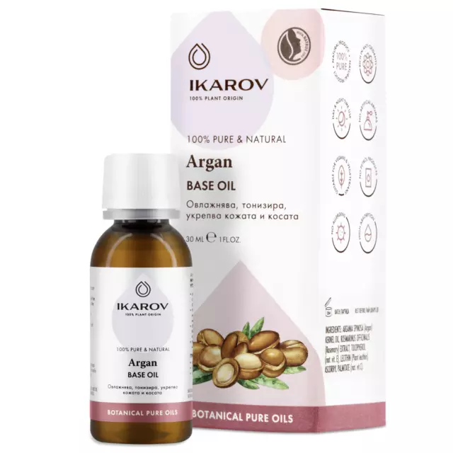 Ikarov Pure Argan oil Essential oil Natural Product 30 ml