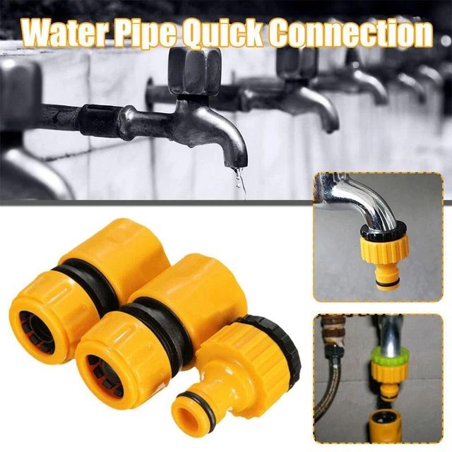 3Pcs/set Garden Watering Hose Pipe Tap Connectors Adaptor 2023 Fitting K3Y1