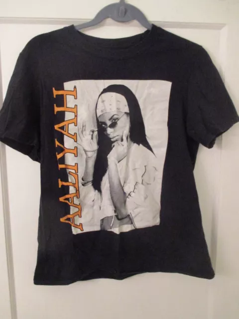 Vintage Aaliyah T-shirt Pop Rnb Rap Singer Size Small