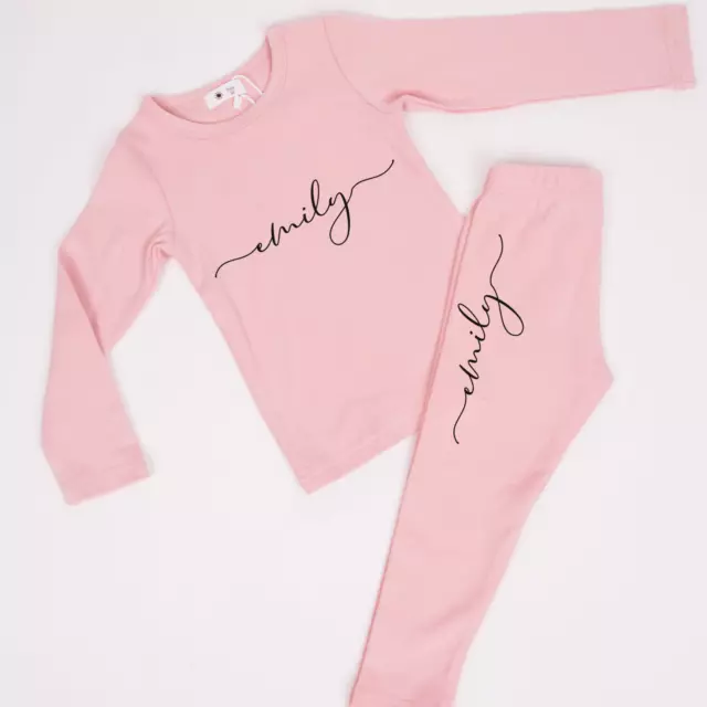 Personalised Kids Supersoft Slim Fit Loungewear. Children's Play Clothes.