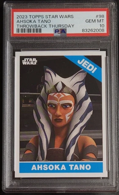 Ahsoka Tano 2023 Topps Throwback Thursday Star Wars #98 PSA 10 GEM MT