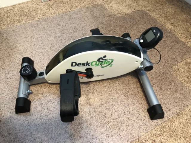 Under Desk Bike DeskCycle 2 Pedal Exerciser with Adjustable Leg Whisper Silent