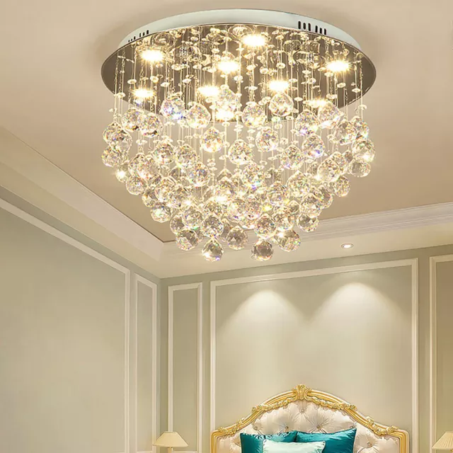 Modern Kristall Kronleuchter LED Beleuchtungckenlamp Wohnzimmerckenleuchte