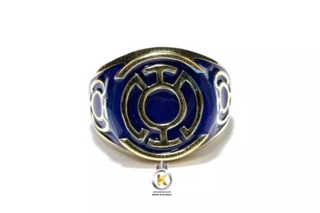 Blue Ring Brass Blue Lantern Brass Ring Blue Lantern Power Brass Ring 2