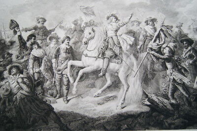 BATAILLE DE LLORENS ESPAGNE 1645 GRAVURE 1838 VERSAILLES R2135 