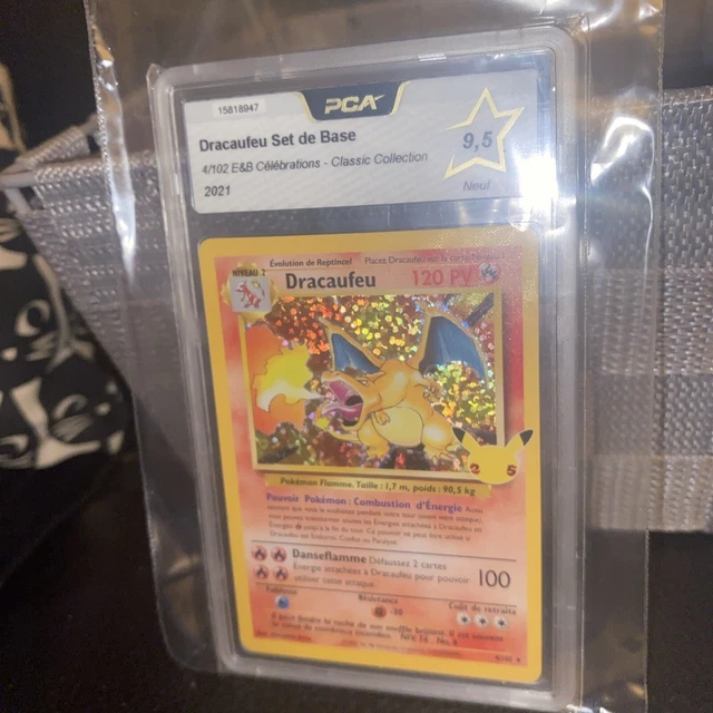 Dracaufeu 4/102 Collection Classique Holo - Ultraboost X Épée et Bouclier 7.5 Célébrations - 25 Ans - Coffret de 10 Cartes Pokémon Françaises