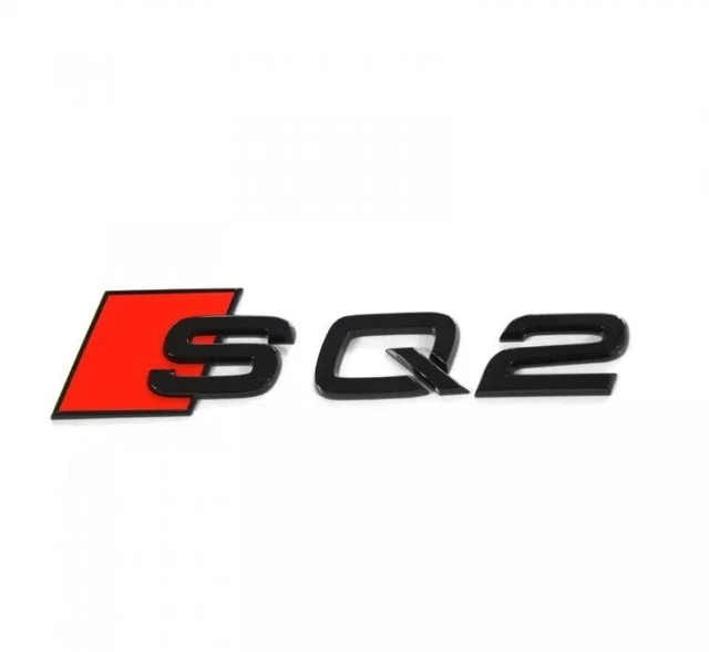 Audi 8W0071804 Emblème S4 Black Edition Noir/Rouge - Lettre Originale Hayon