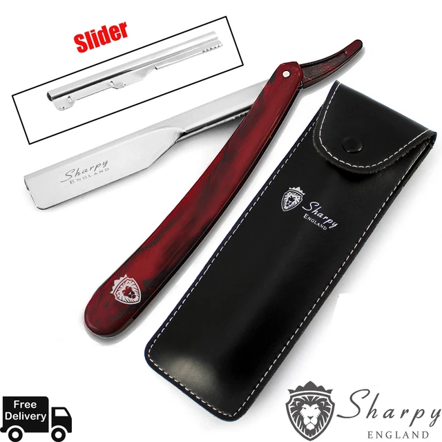 Barber Salon Straight Cut Throat Wet Shaving Razor Navaja Barbear Navalha  Pouch