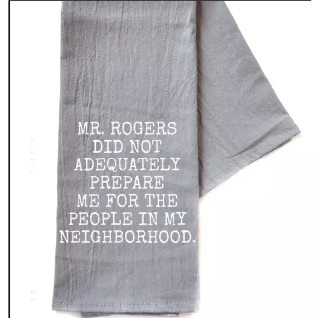 Mr Rodgers | 24" x 16" Cotton Tea Towel | Novelty Humor | Driftless