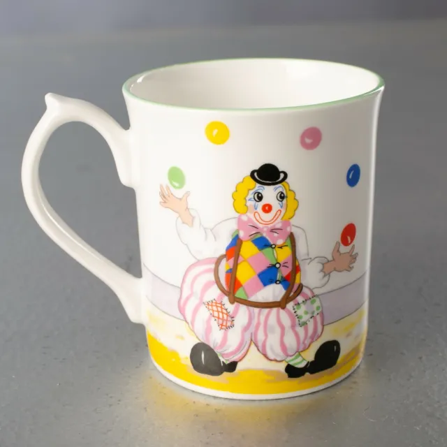 Clowns Coffee Mug Tea Cup Elizabethan Staffordshire by Hillary Jarvis England 2