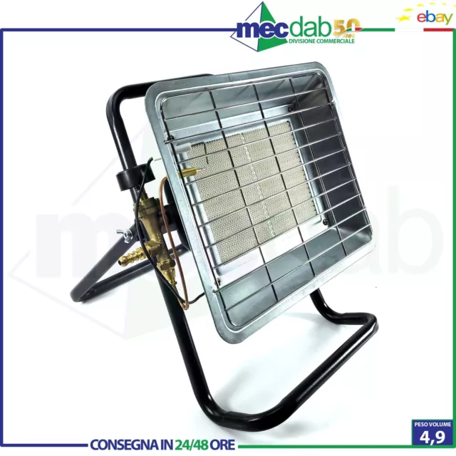 Stufa A Gas Chiudibile GPL Per Esterni 3500W Con Pannello Infrarossi Vinco 71409