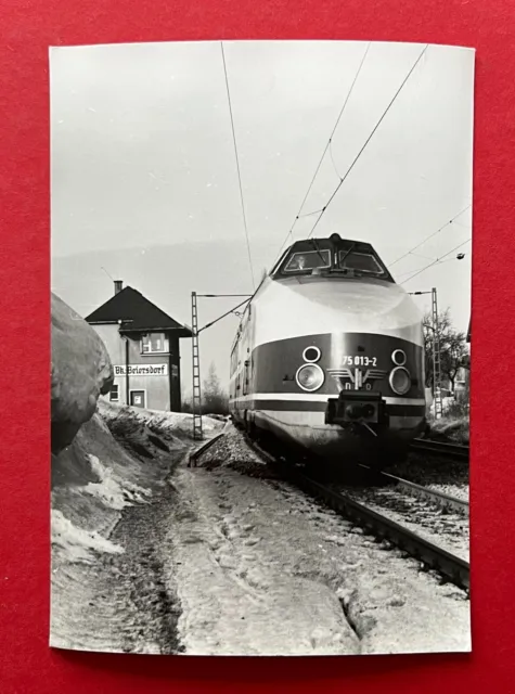 DDR Eisenbahn Foto 1981 KARLEX DR BR 175 013-2 in BK Beiersdorf  ( 129752