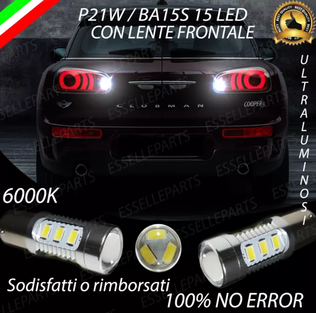 Coppia Luci Retromarcia 15 Led P21W Ba15S Canbus Mini Clubman F54 No Error