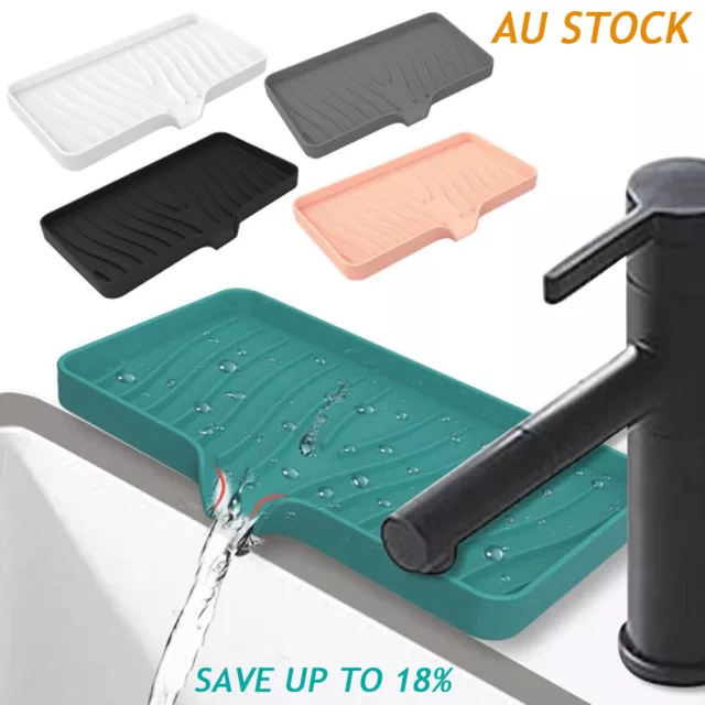 Silicone Sponges Holder Kitchen Sink Organizer Tray for Sponge Soap Dispenser AU