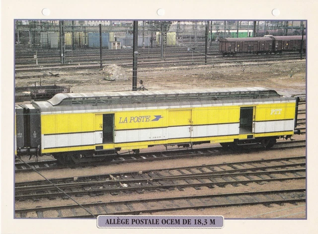JL ZA1304 - Voiture HO (1/87) - Allège Postale Métallique Type OCEM - Série 2001 - Rare