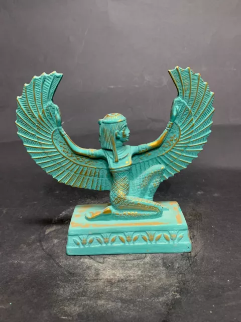 RARE ANCIENT EGYPTIAN ANTIQUITIES Statue of winged moon goddess Isis EGYPTIAN BC