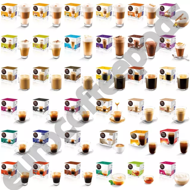 Nescafe Dolce Gusto Coffee Pods, 39 Flavours to Choose From, Pack Of 1,2,3,4,5,6