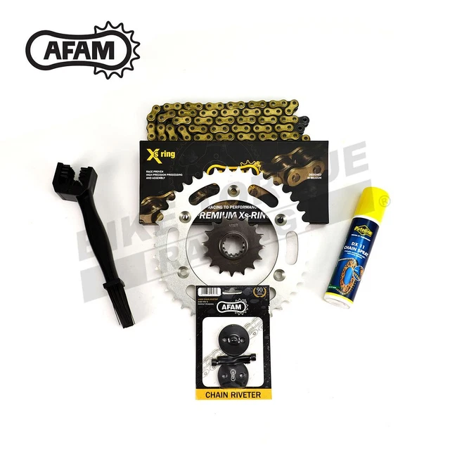 AFAM Upgrade X-Ring Goldkette & Kettenrad Kit passend für Honda TRX450 2004-2005