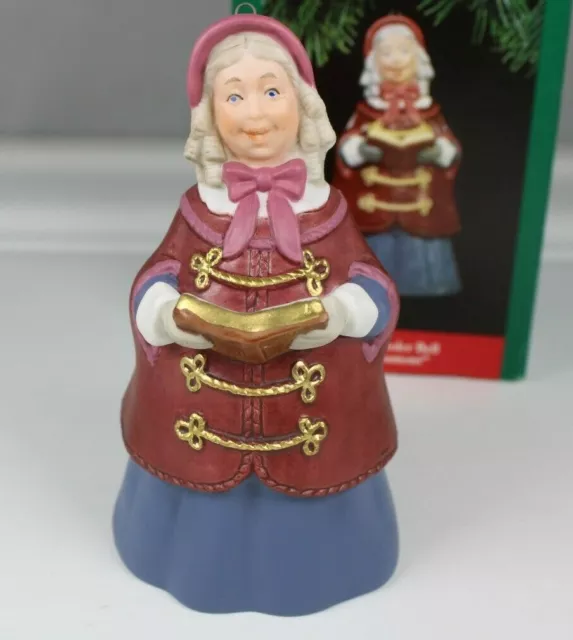 Hallmark Special Edition Bell Ornament Dickens Caroler Mrs Beaumont Vintage 1991