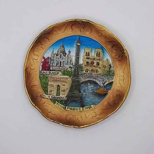 Magnete Calamita Resina Frigo  Souvenir Fridge Magnet Parigi Francia