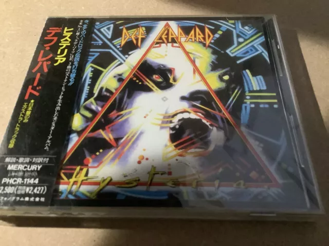 Def Leppard - Hysteria - Japan CD Complete With Insert And Obi - PHCR-1144