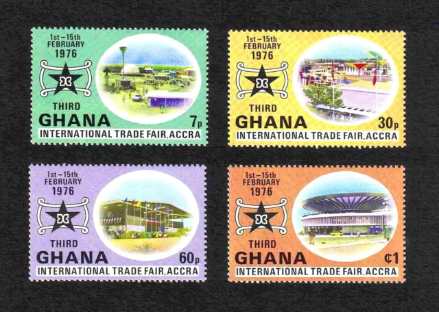 Ghana 1976 International Trade Fair complete set of 4 values (SG 764-767) MNH