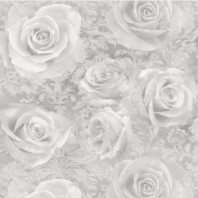 Arthouse Arthouse Fantasticheria Rosa Argento Lusso Metallico Floreale Qualità Parati 
