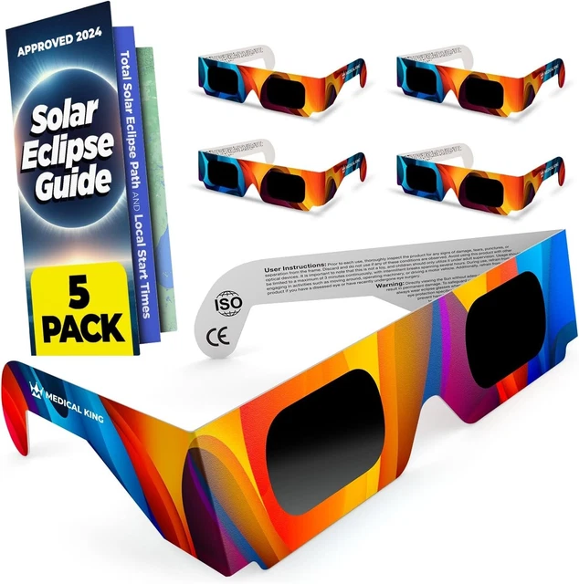 SOLAR ECLIPSE GLASSES2024 CE and ISO Certified Approved2024 Safe